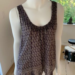 Purple Paisley Cotton Tank